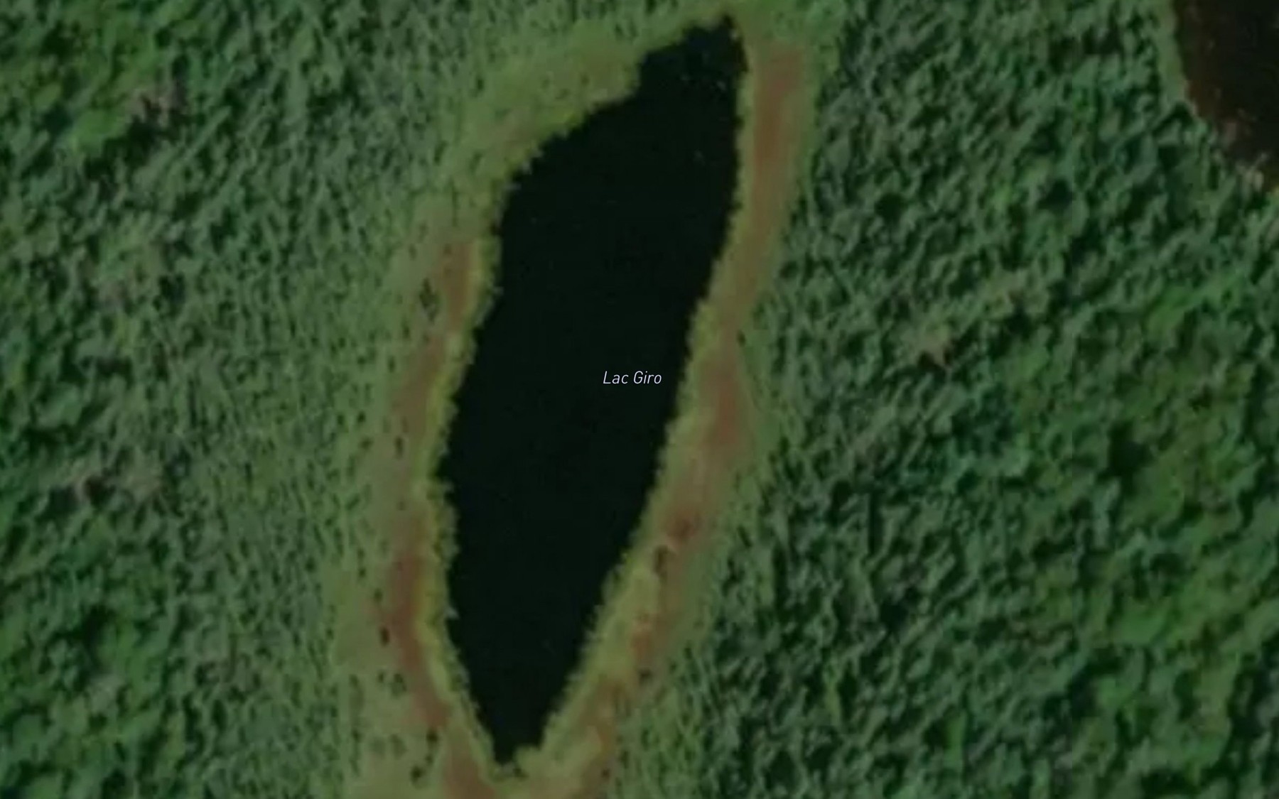 Satellite map of the Lac Giro