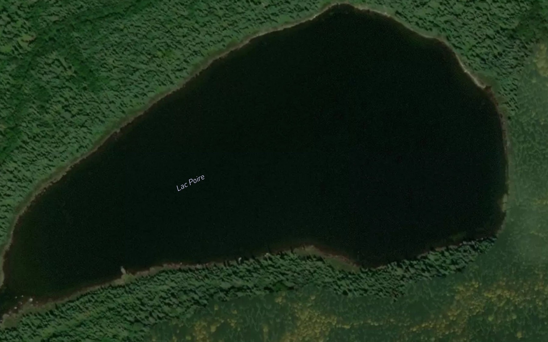 Satellite map of the Lac Poire
