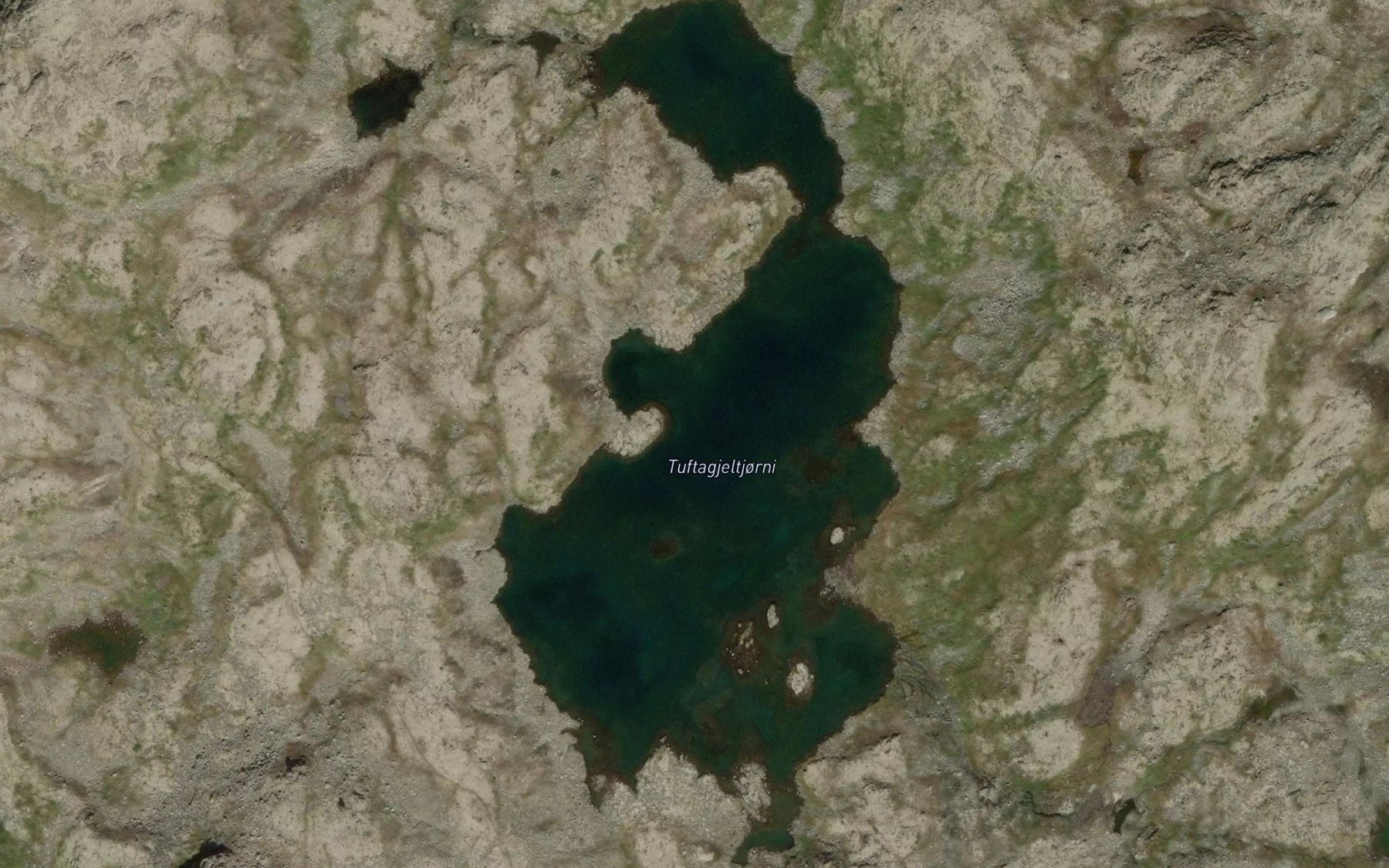 Satellite map of the Tunagjeltjorni