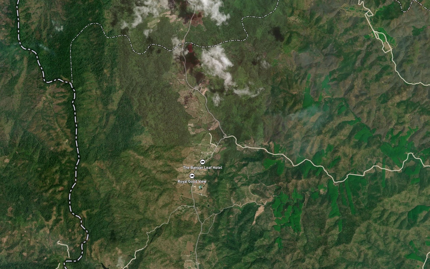 Satellite map of the Ang Kep Nam Huai Nam Khun