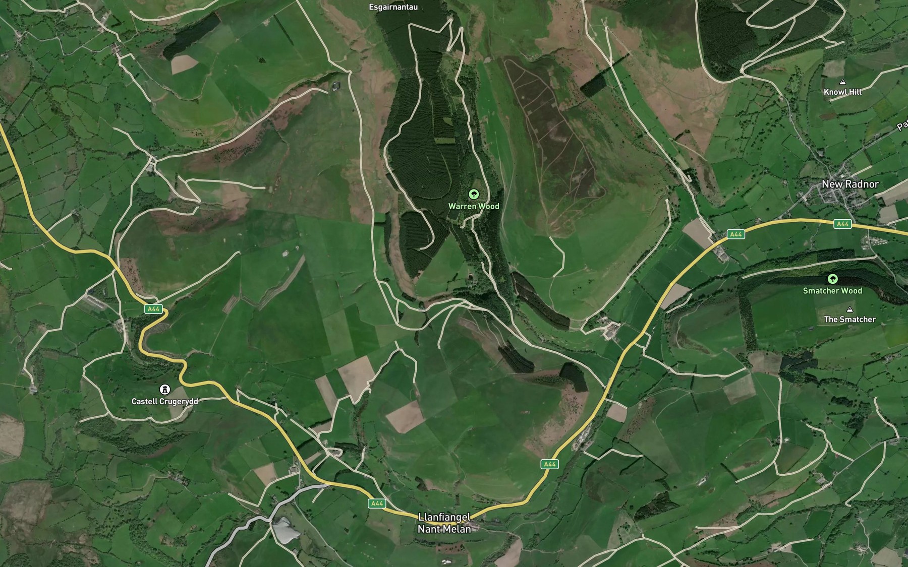 Satellite map of the Water-break-its-neck
