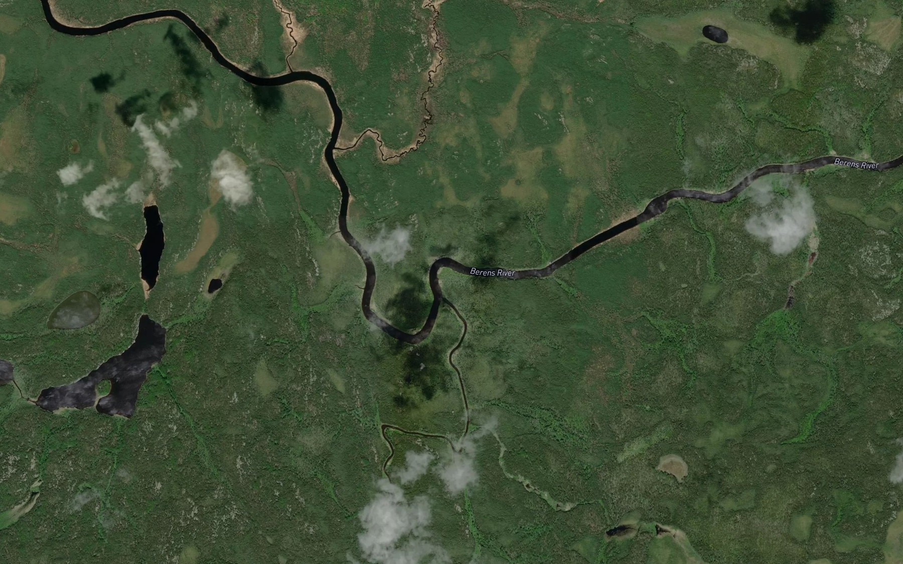 Satellite map of the Windfall Creek