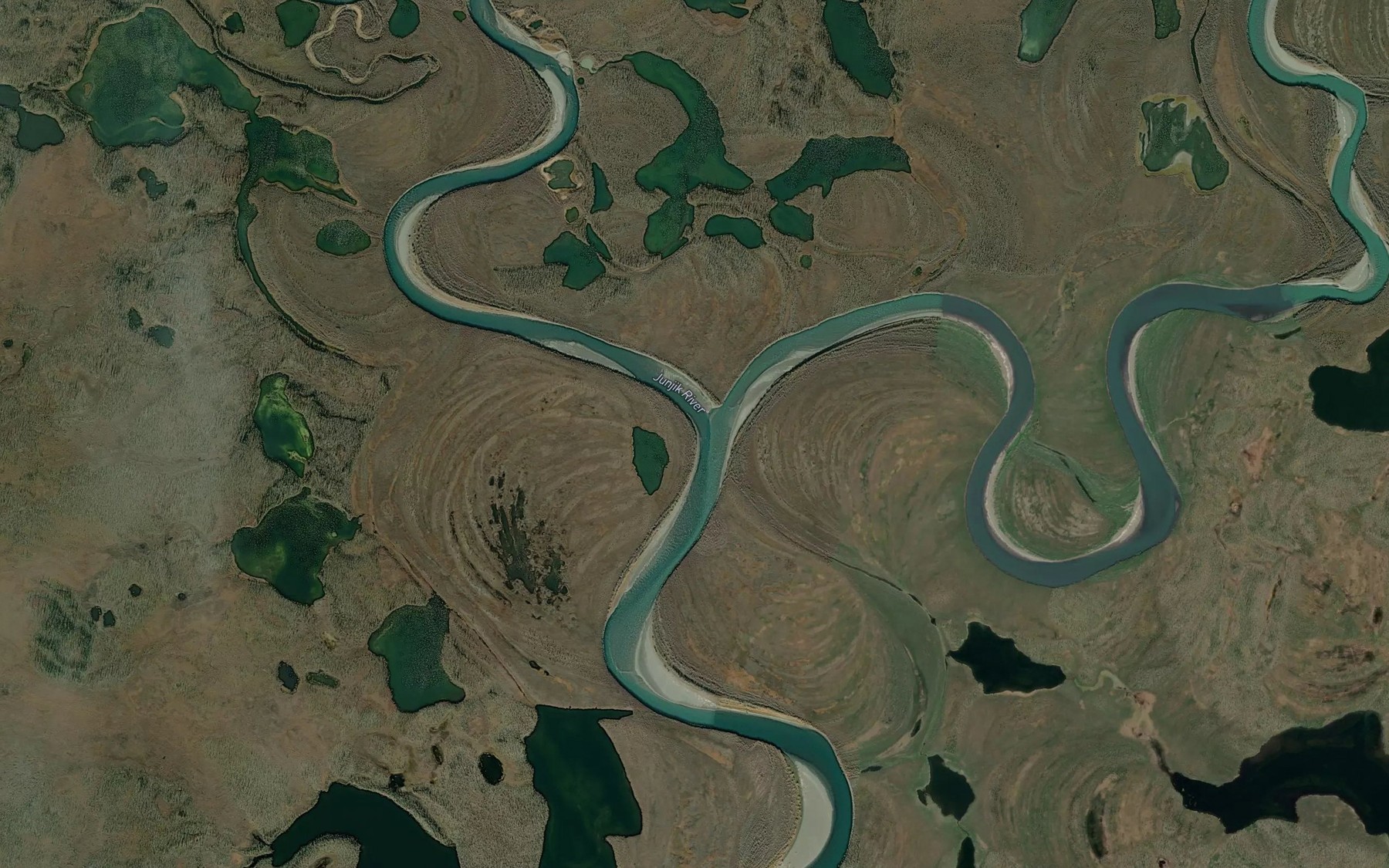 Satellite map of the Junjik River