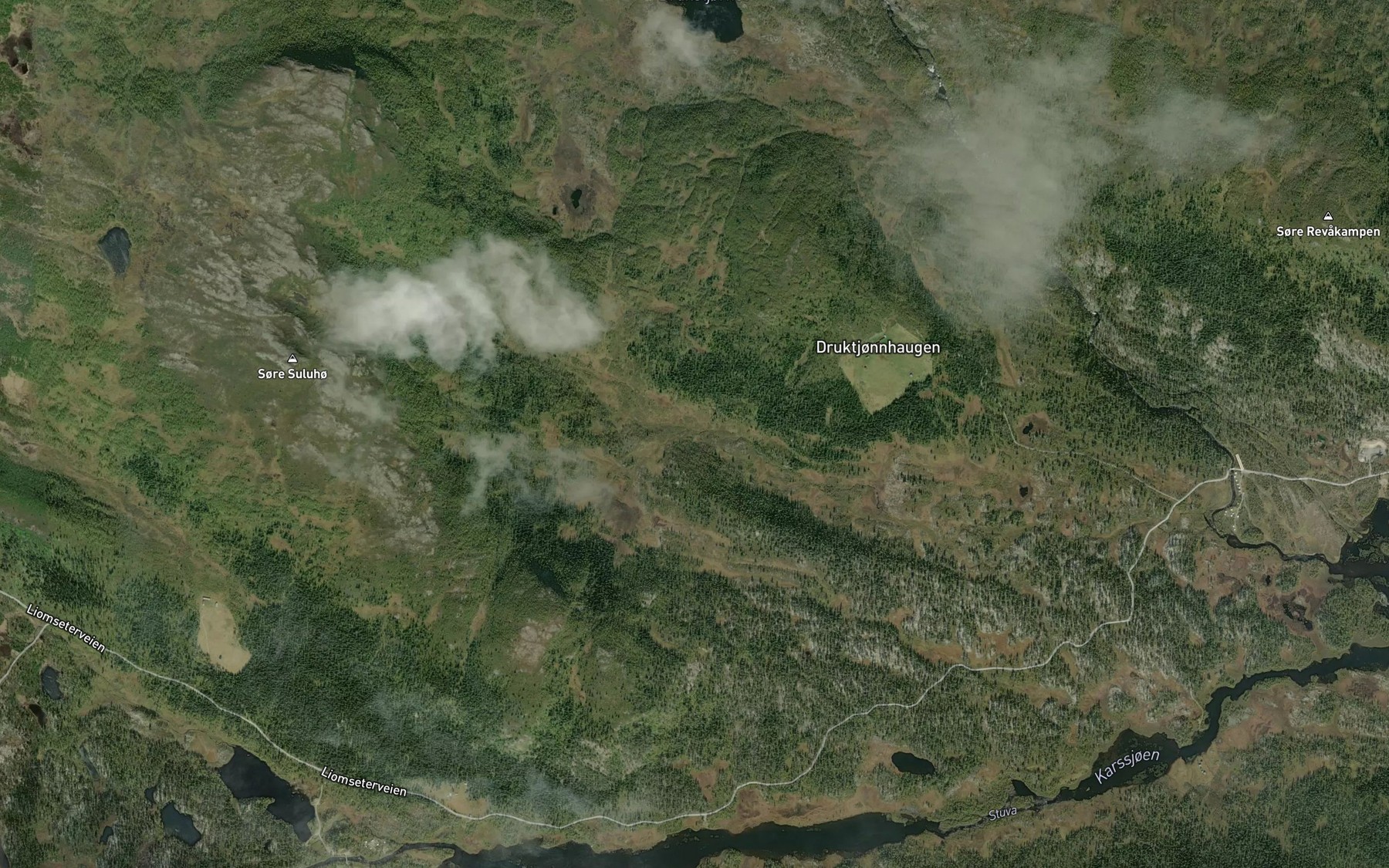 Satellite map of the Kaldvassbekken