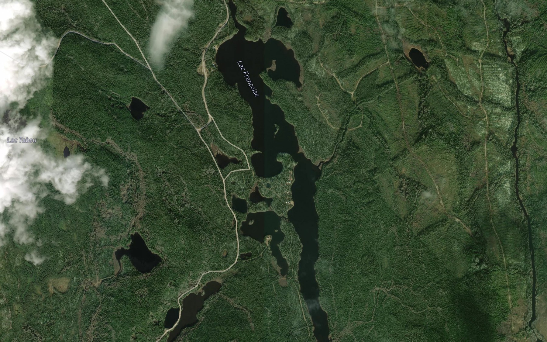 Satellite map of the Lac Francoise