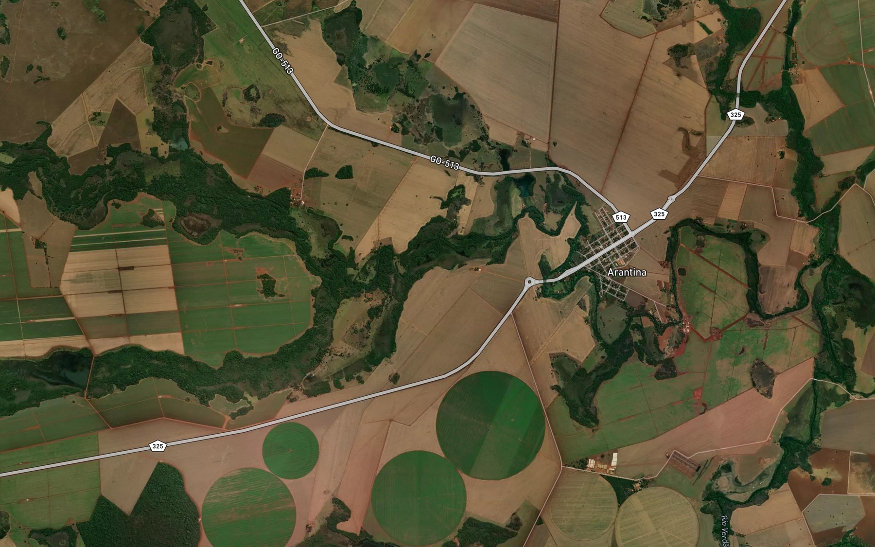 Satellite map of the Corrego Atalho