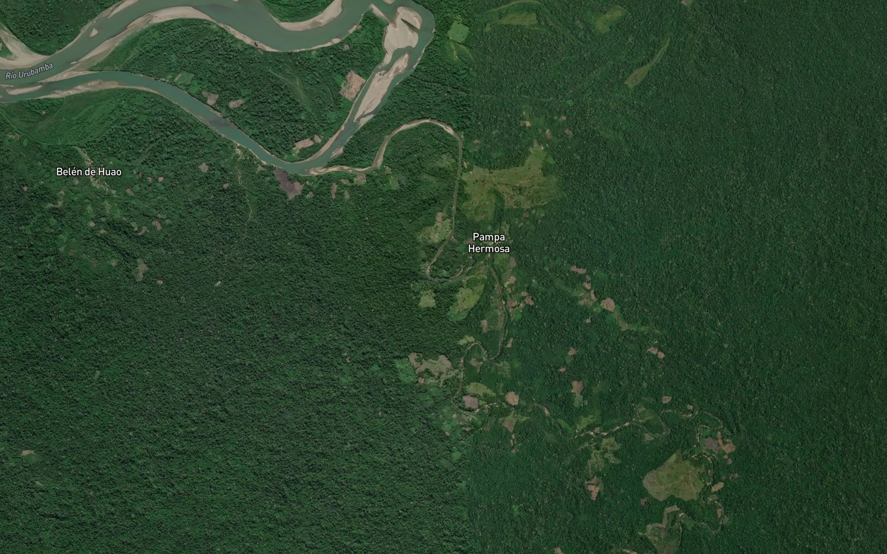 Satellite map of the Rio Miruali