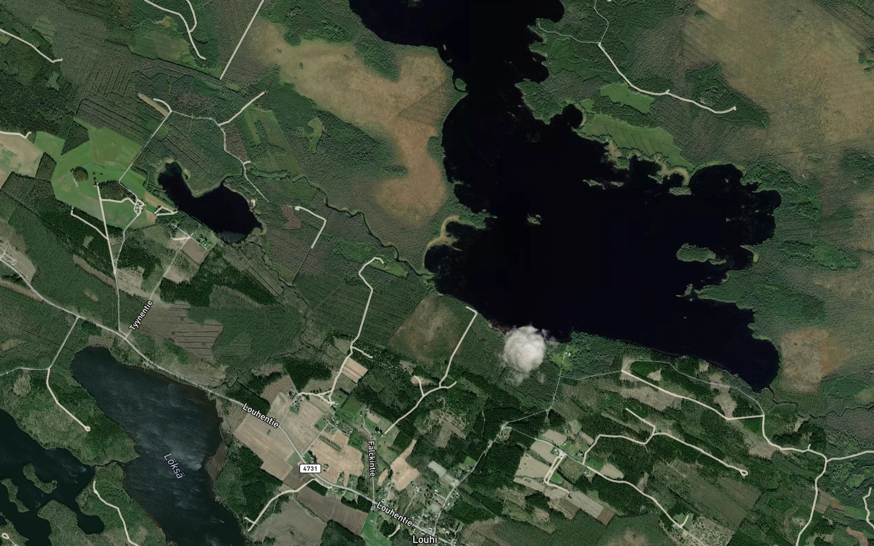 Satellite map of the Suurijoki
