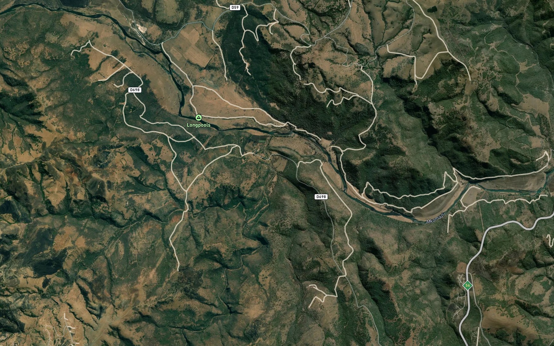 Satellite map of the Ntafufu