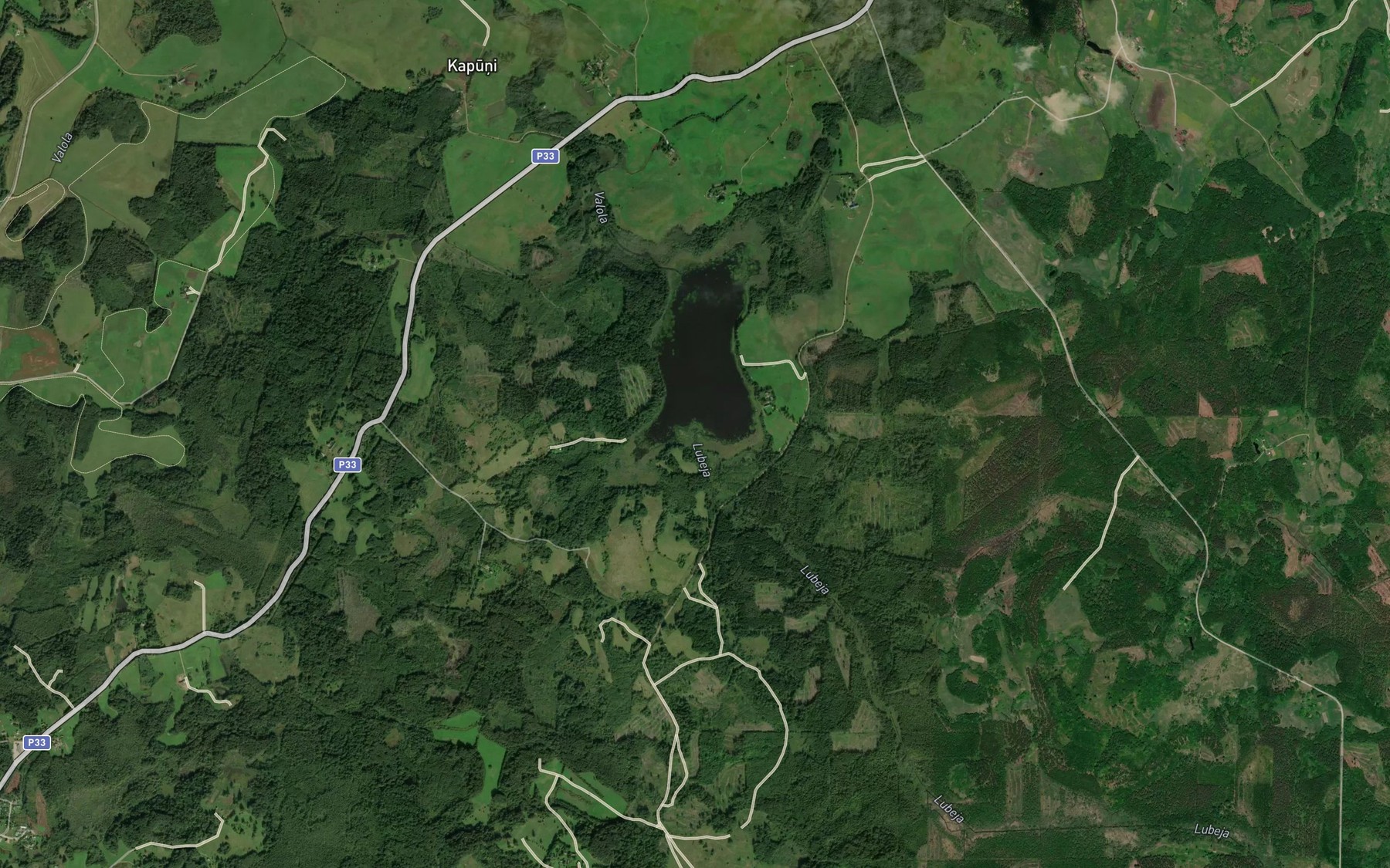 Satellite map of the Lubeja