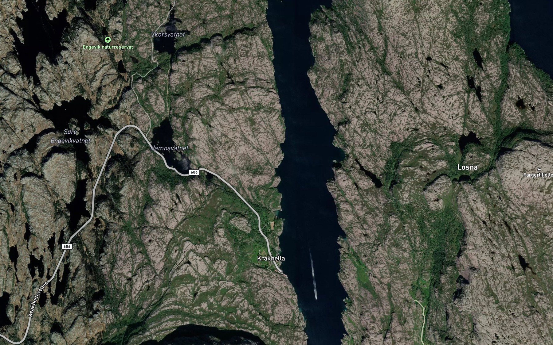 Satellite map of the Nordre Kobbevika