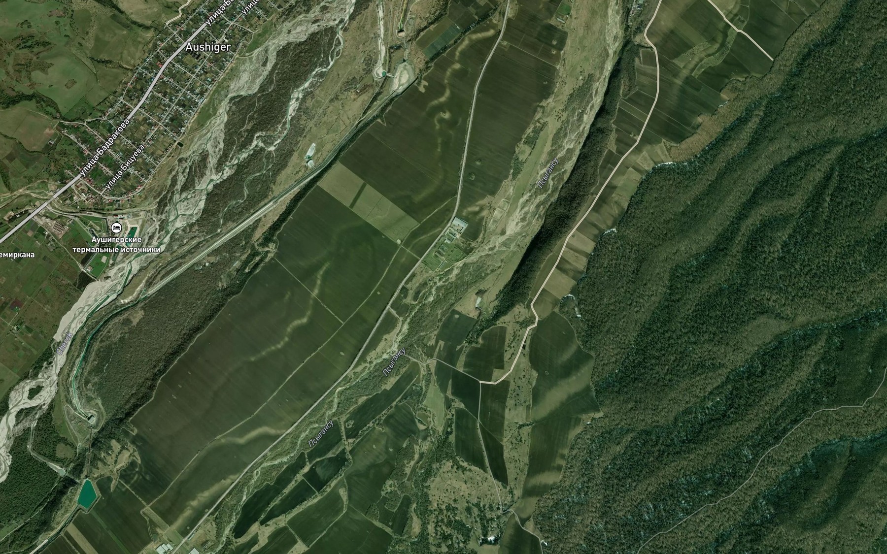Satellite map of the Margushch