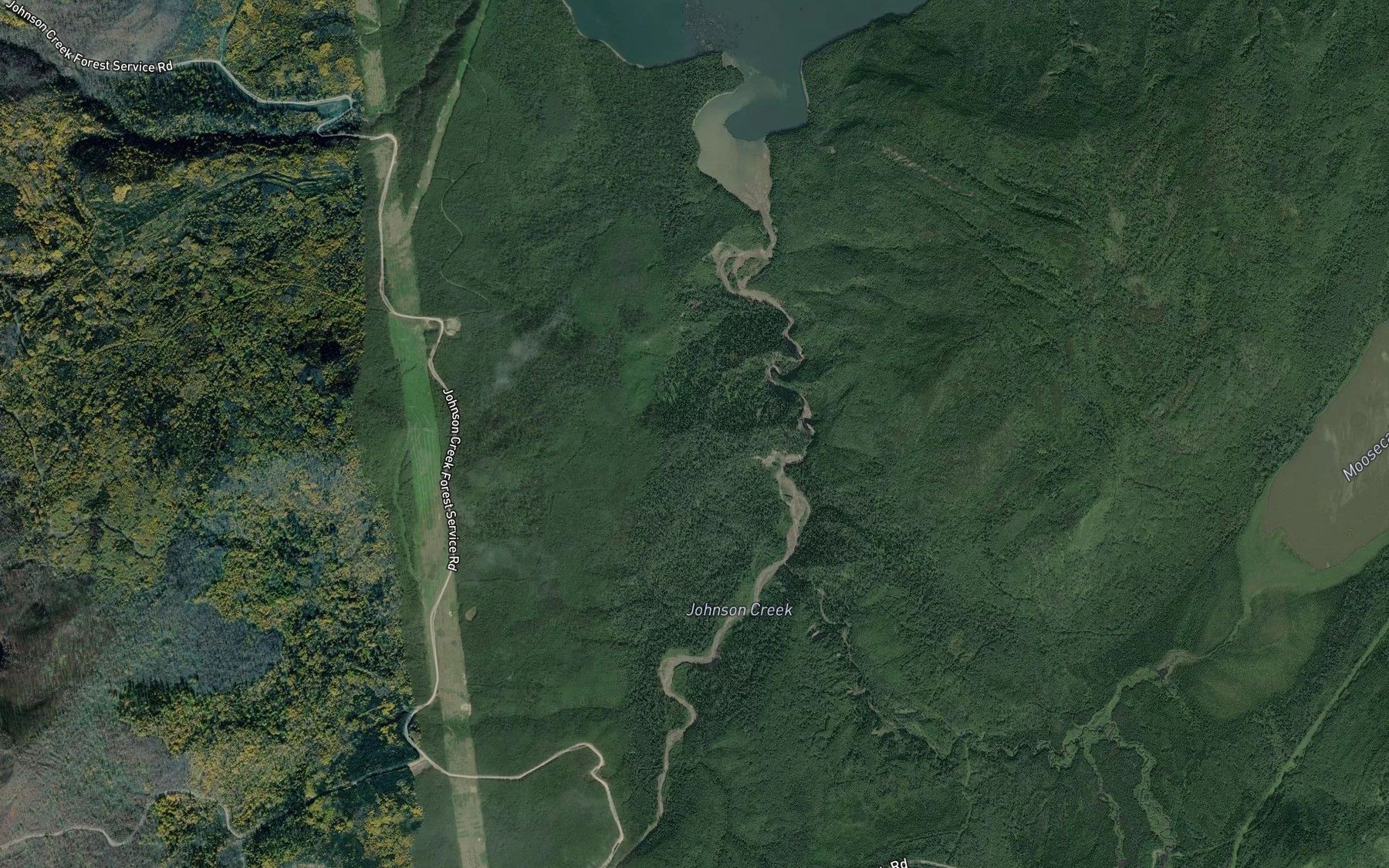 Satellite map of the Coalbed Creek