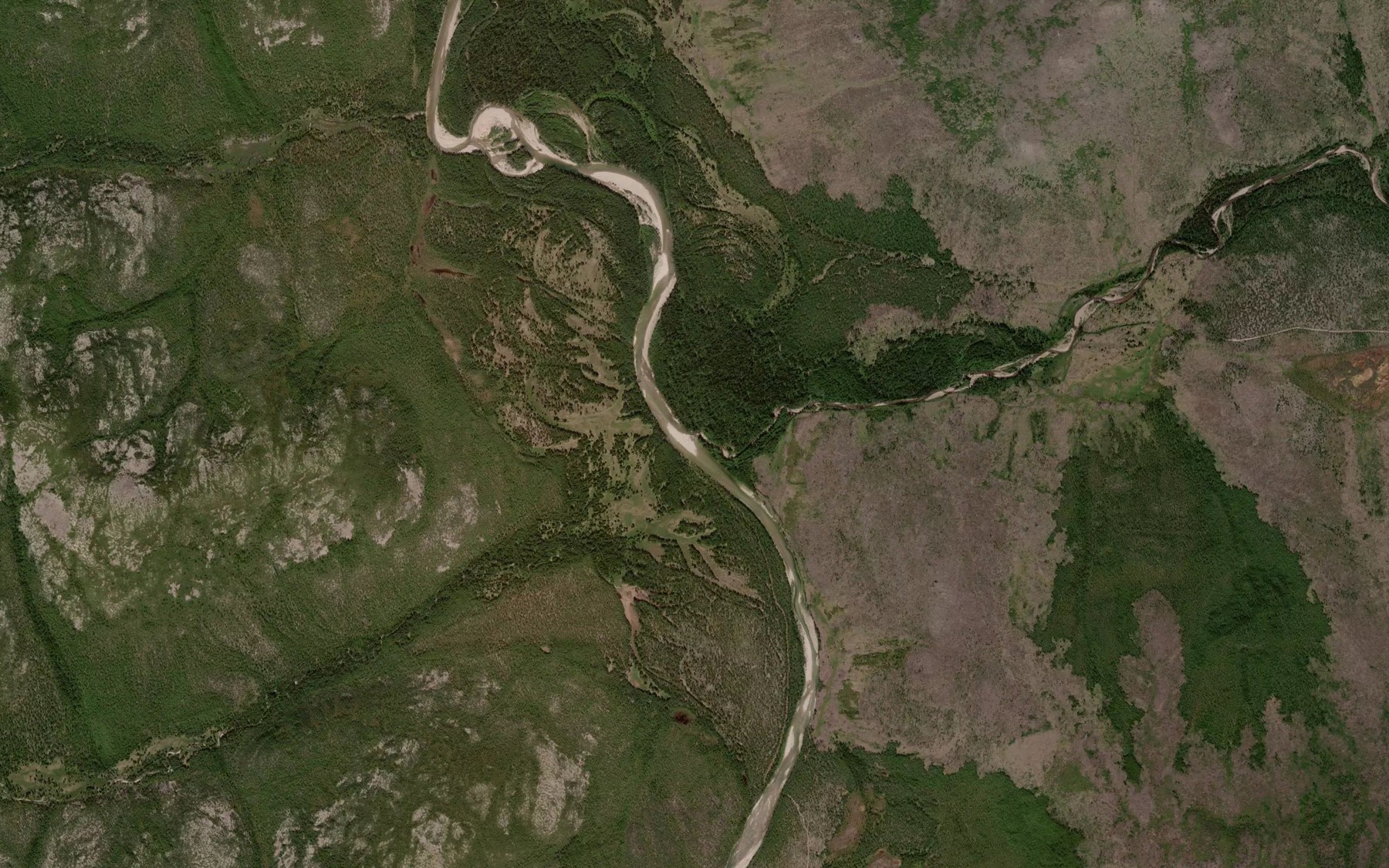 Satellite map of the Iktandya