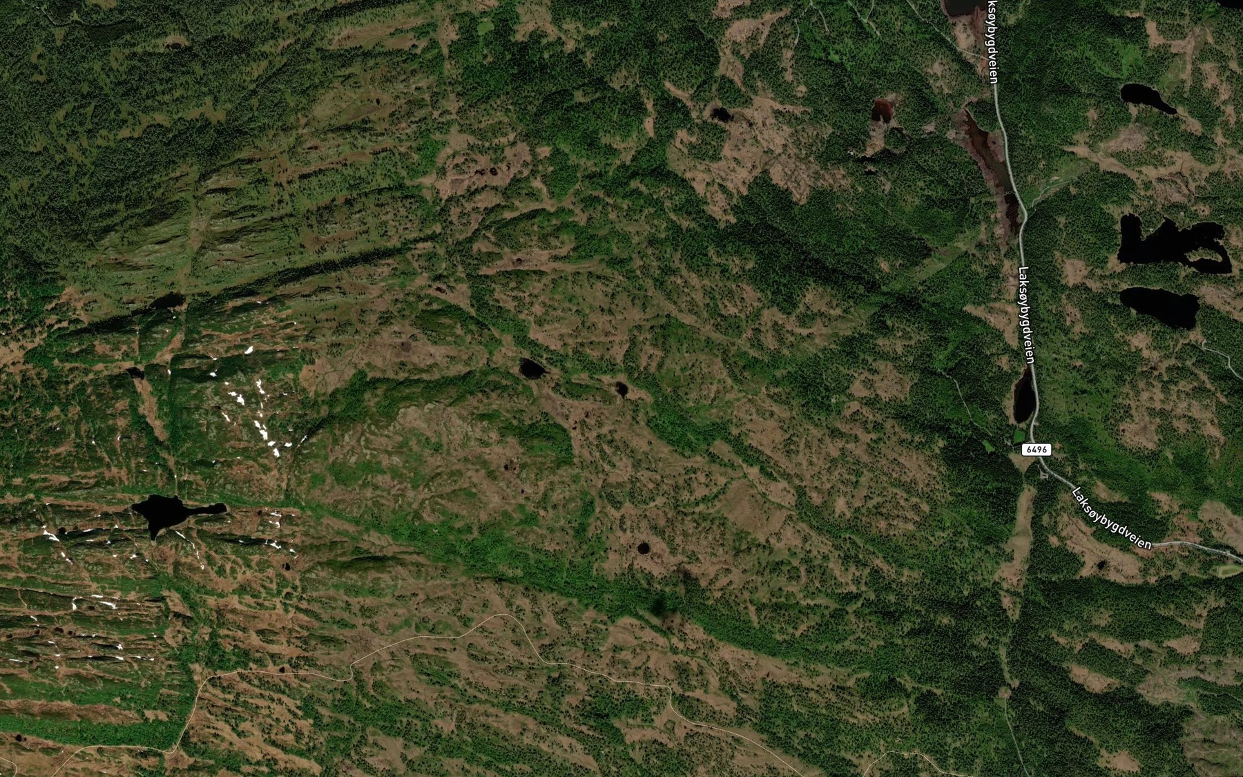 Satellite map of the Fremre Espastjonna