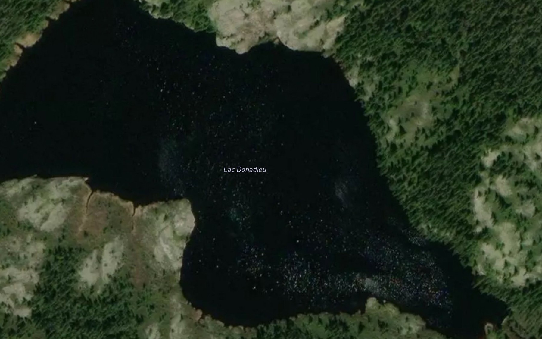 Satellite map of the Lac Donadieu