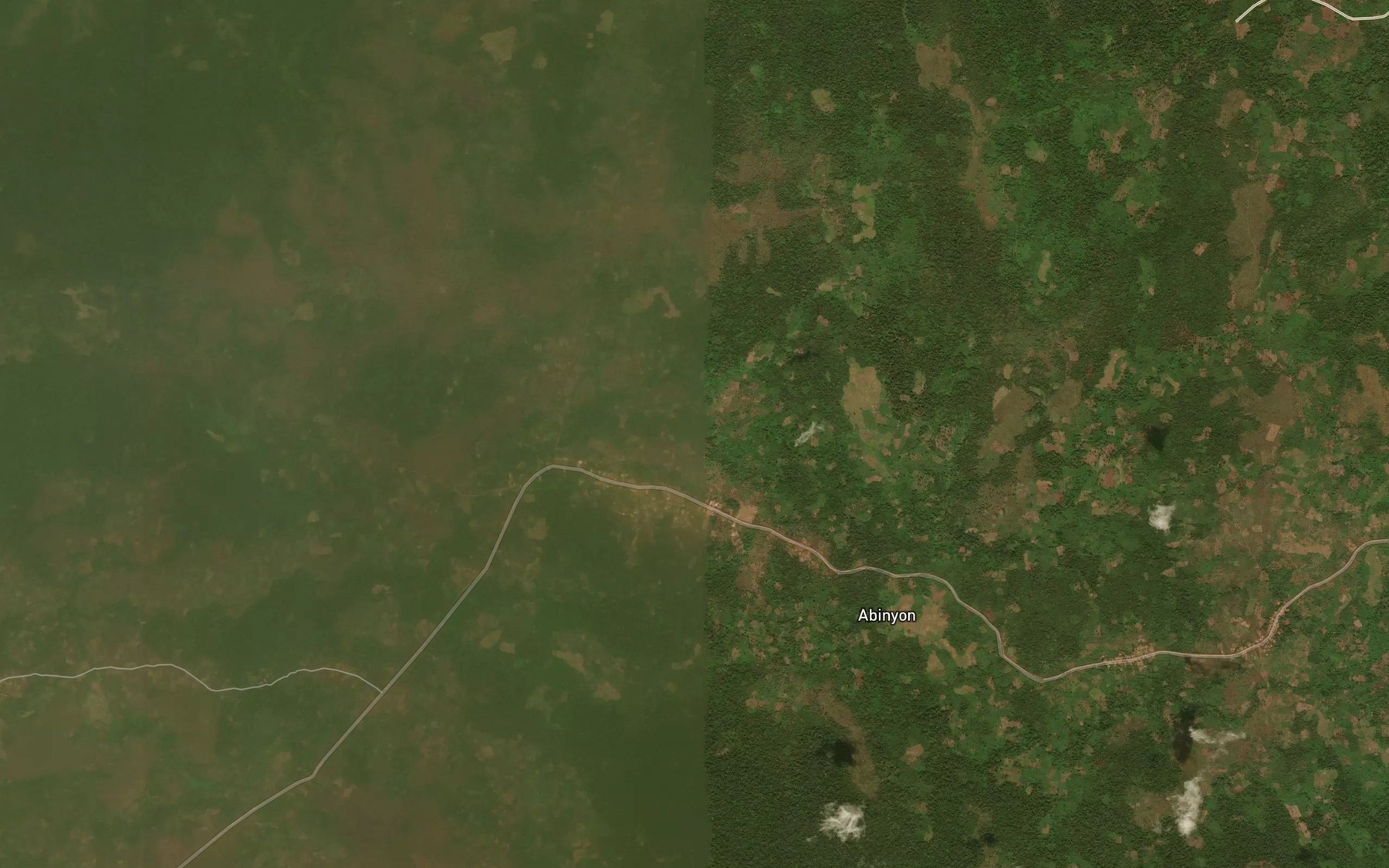 Satellite map of the Asen