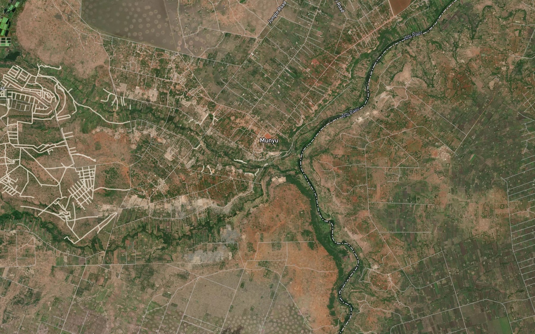 Satellite map of the Komu