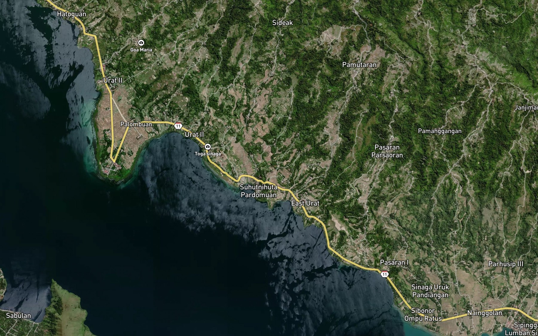 Satellite map of the Binanga Balon