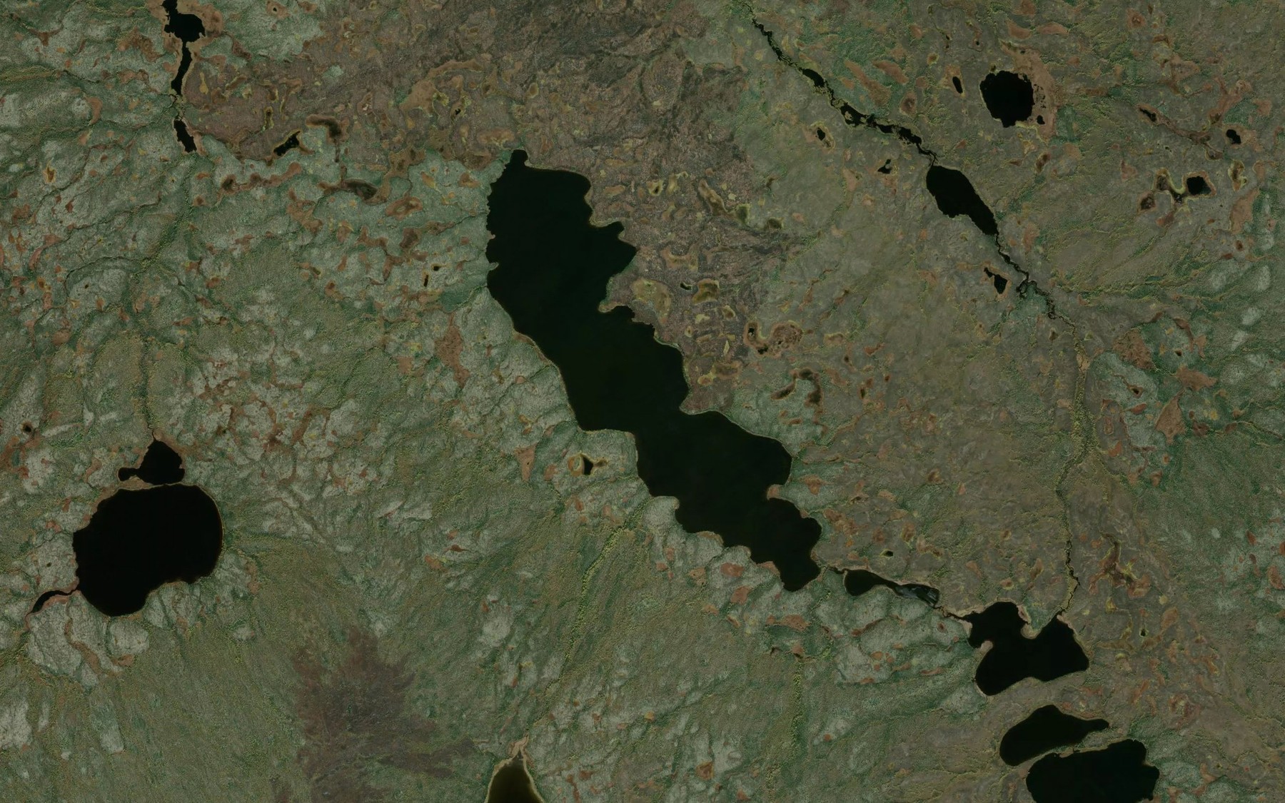 Satellite map of the Bialoskorski Lake
