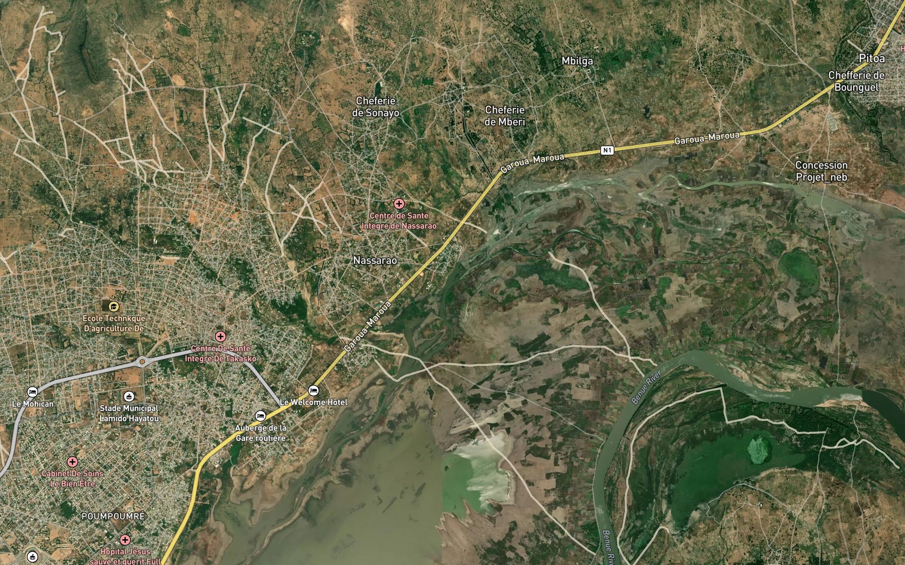 Satellite map of the Mayel Sao