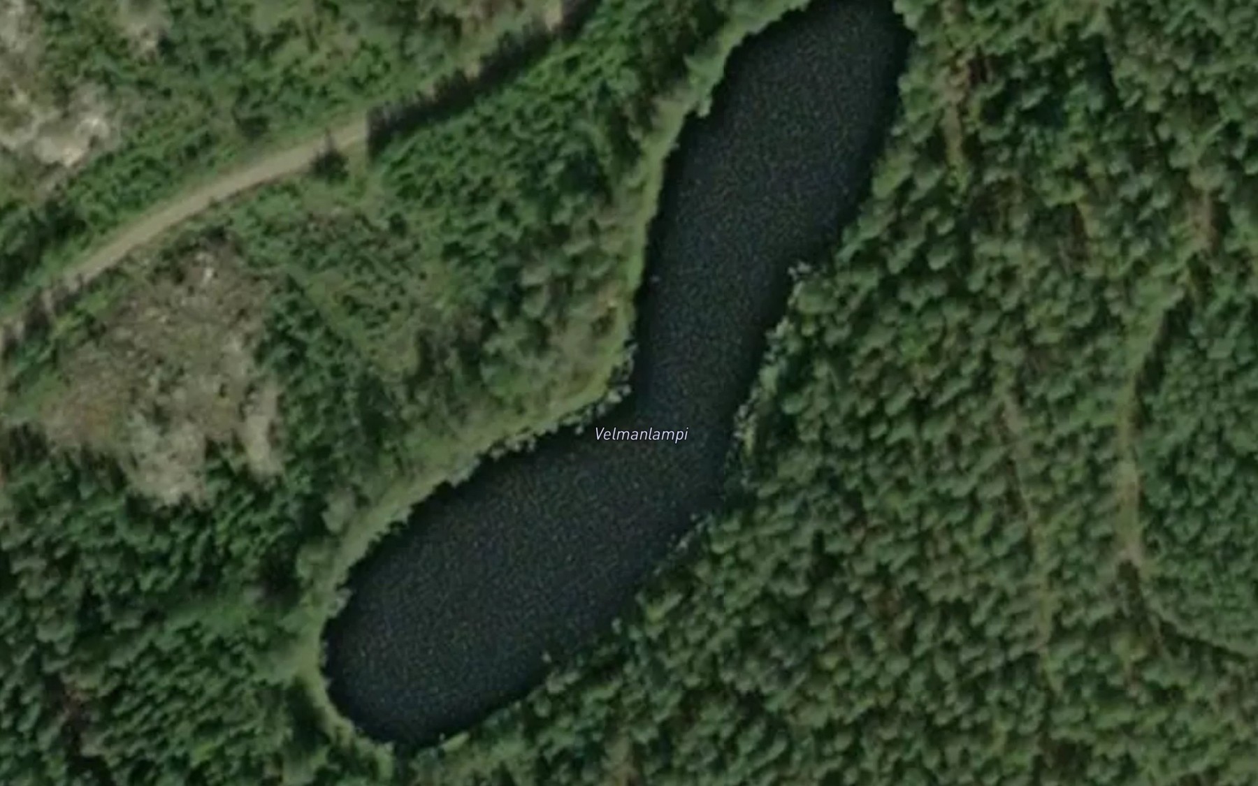 Satellite map of the Velmanlampi