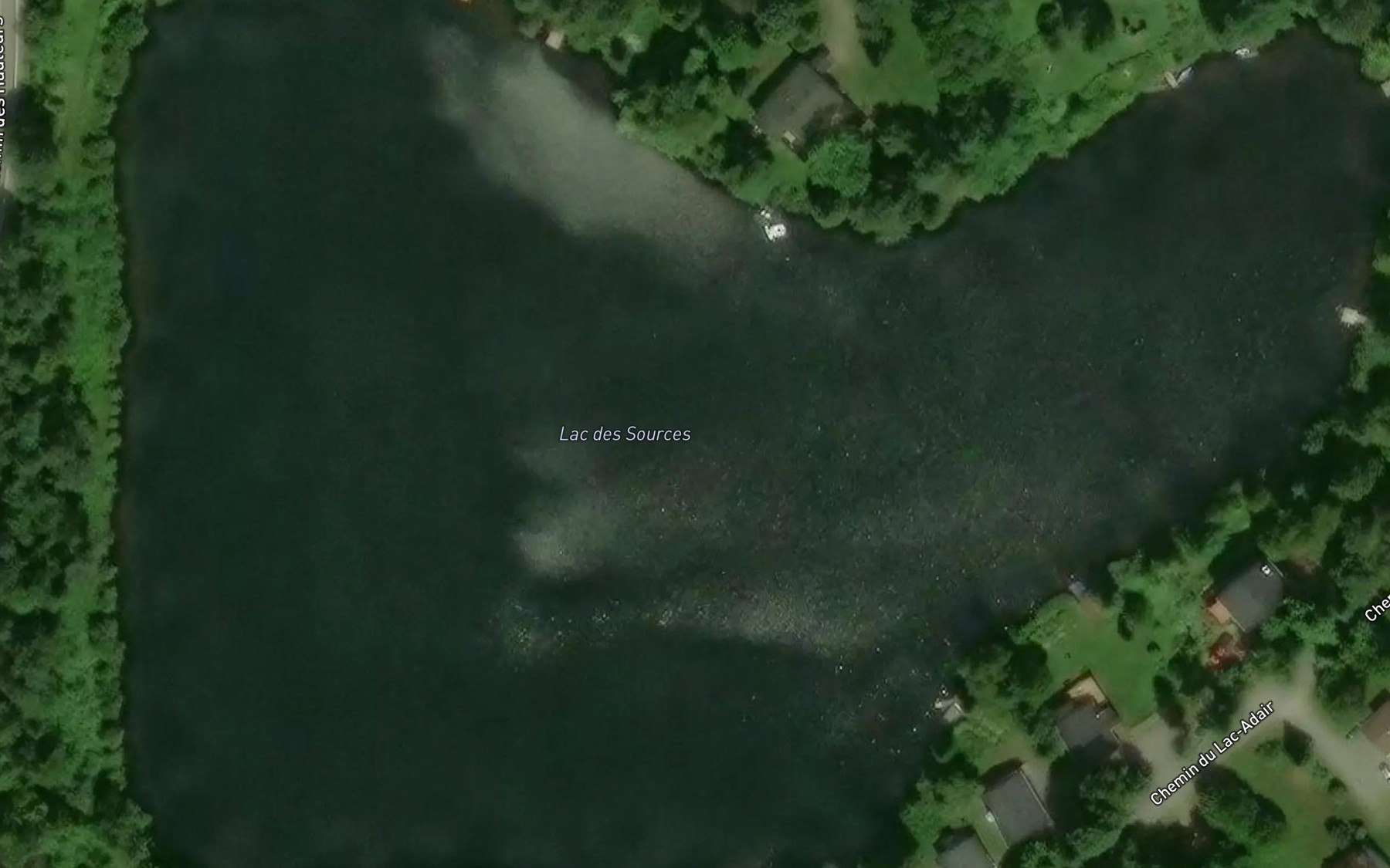 Satellite map of the Lac des Sources