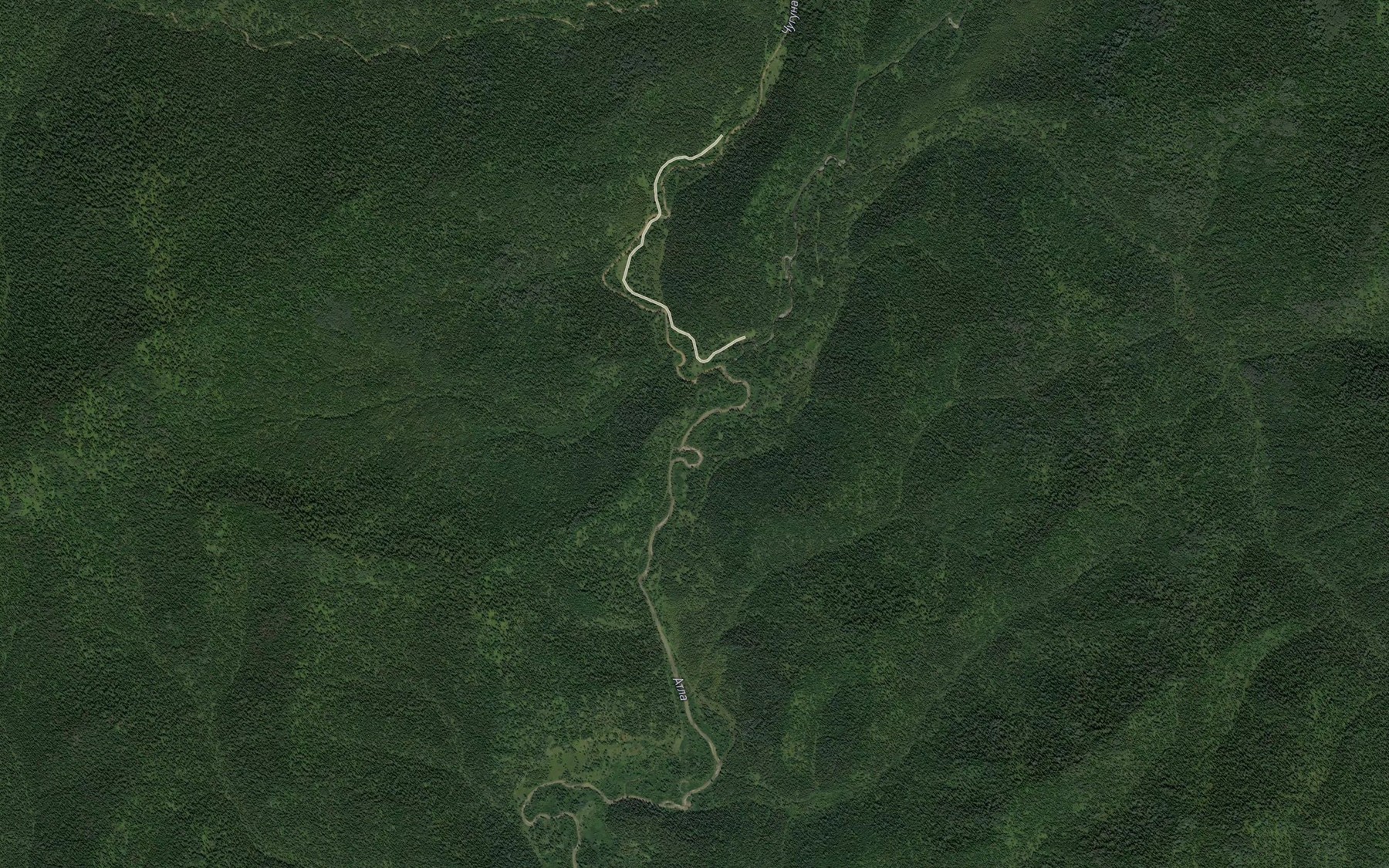 Satellite map of the Unachak