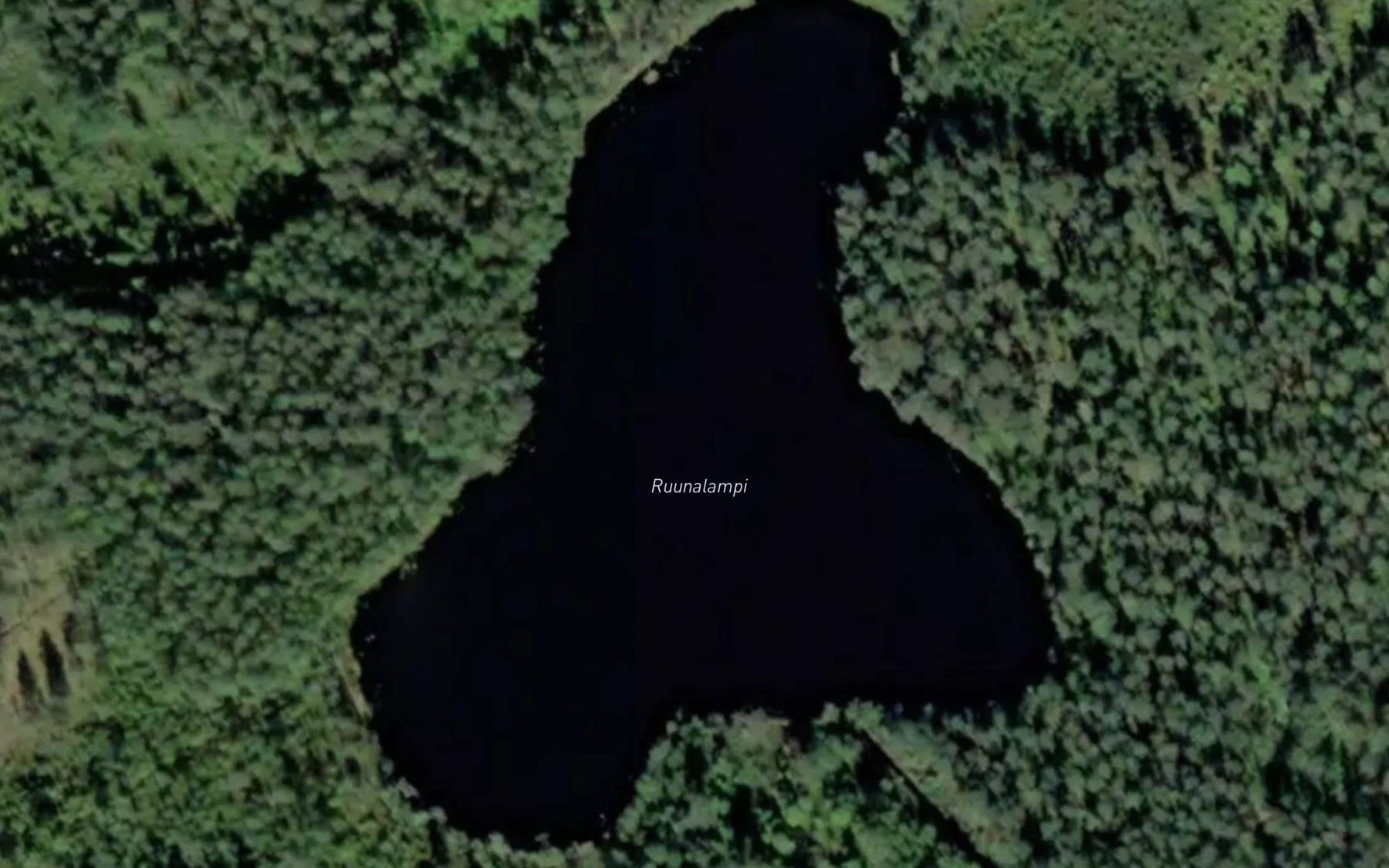 Satellite map of the Ruunalampi