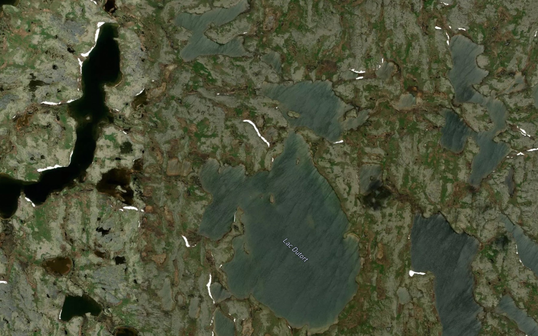 Satellite map of the Lac Dutort