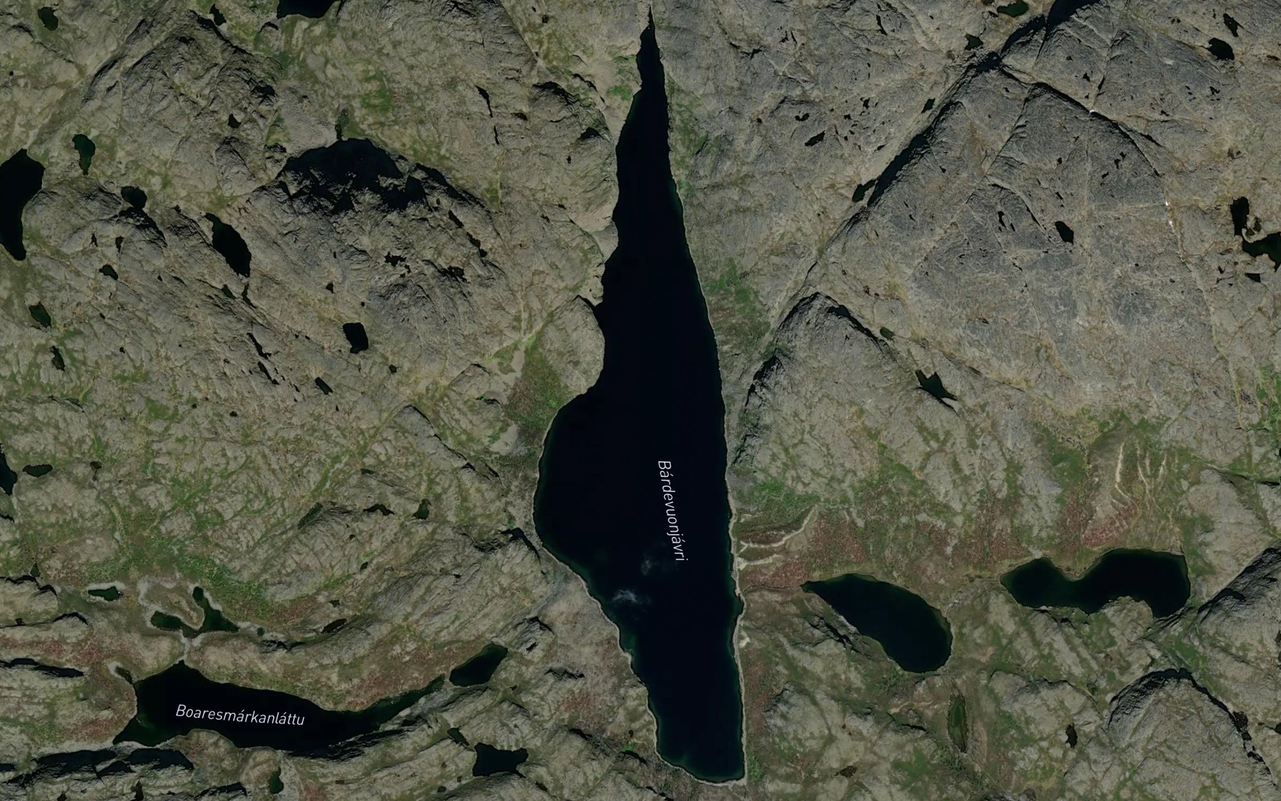 Satellite map of the Vagnfjordvatnet