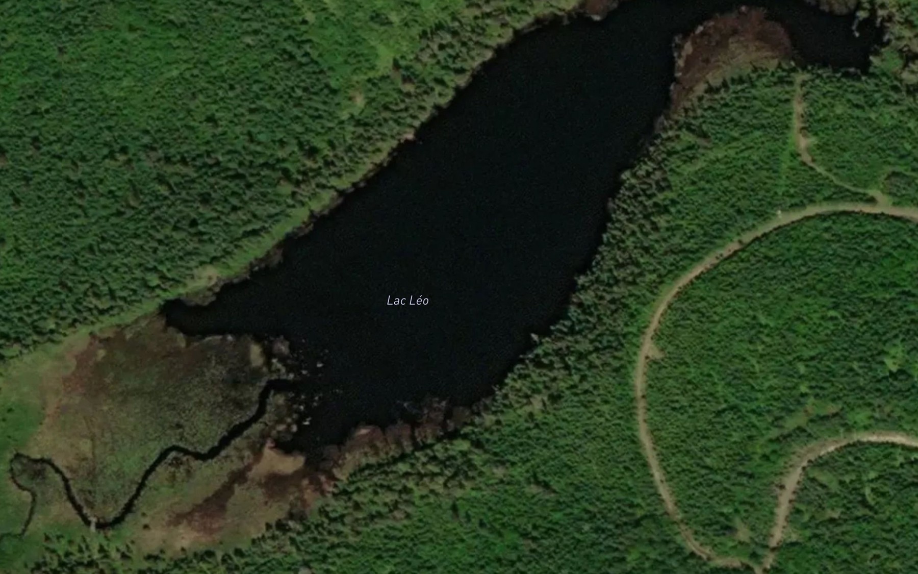 Satellite map of the Lac Leo
