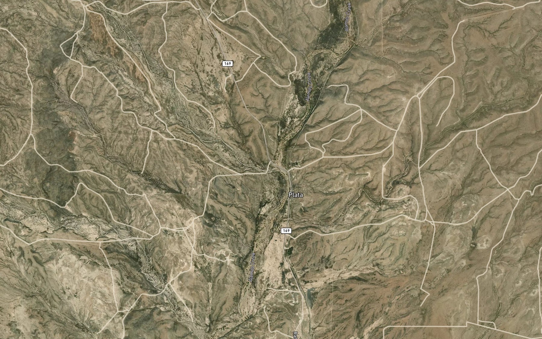 Satellite map of the Dunman Creek