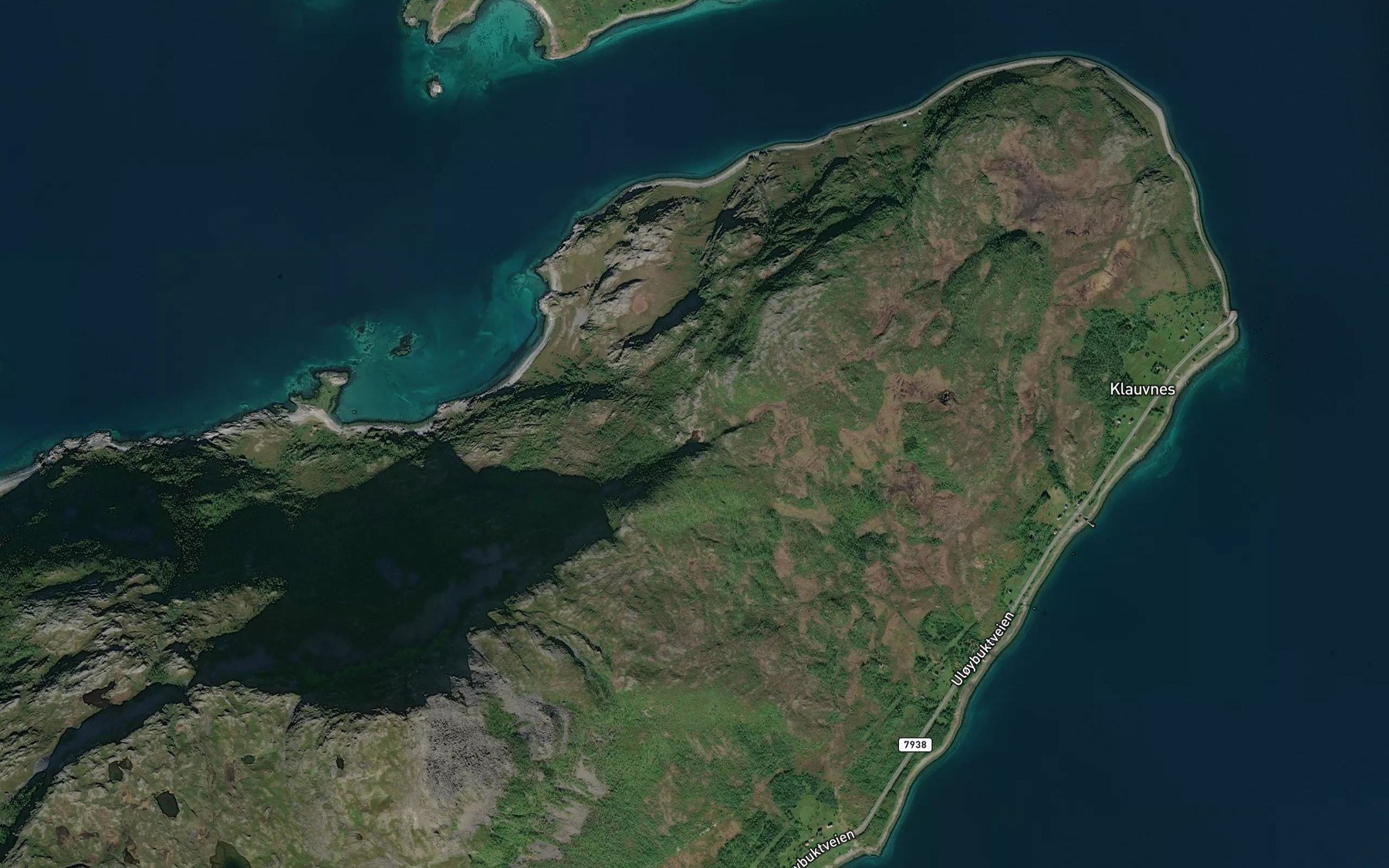 Satellite map of the Skardvannet