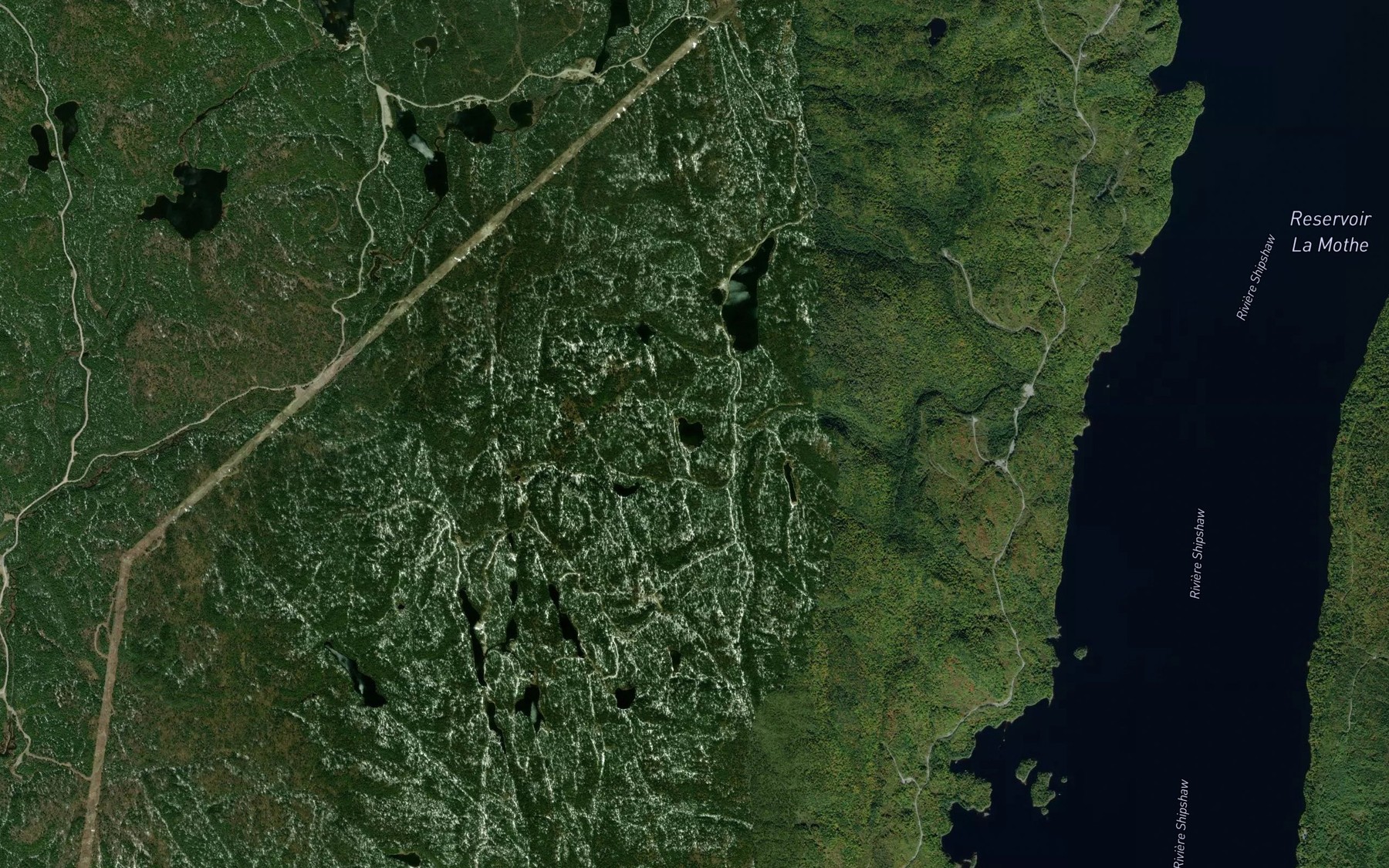 Satellite map of the Petit lac Munger