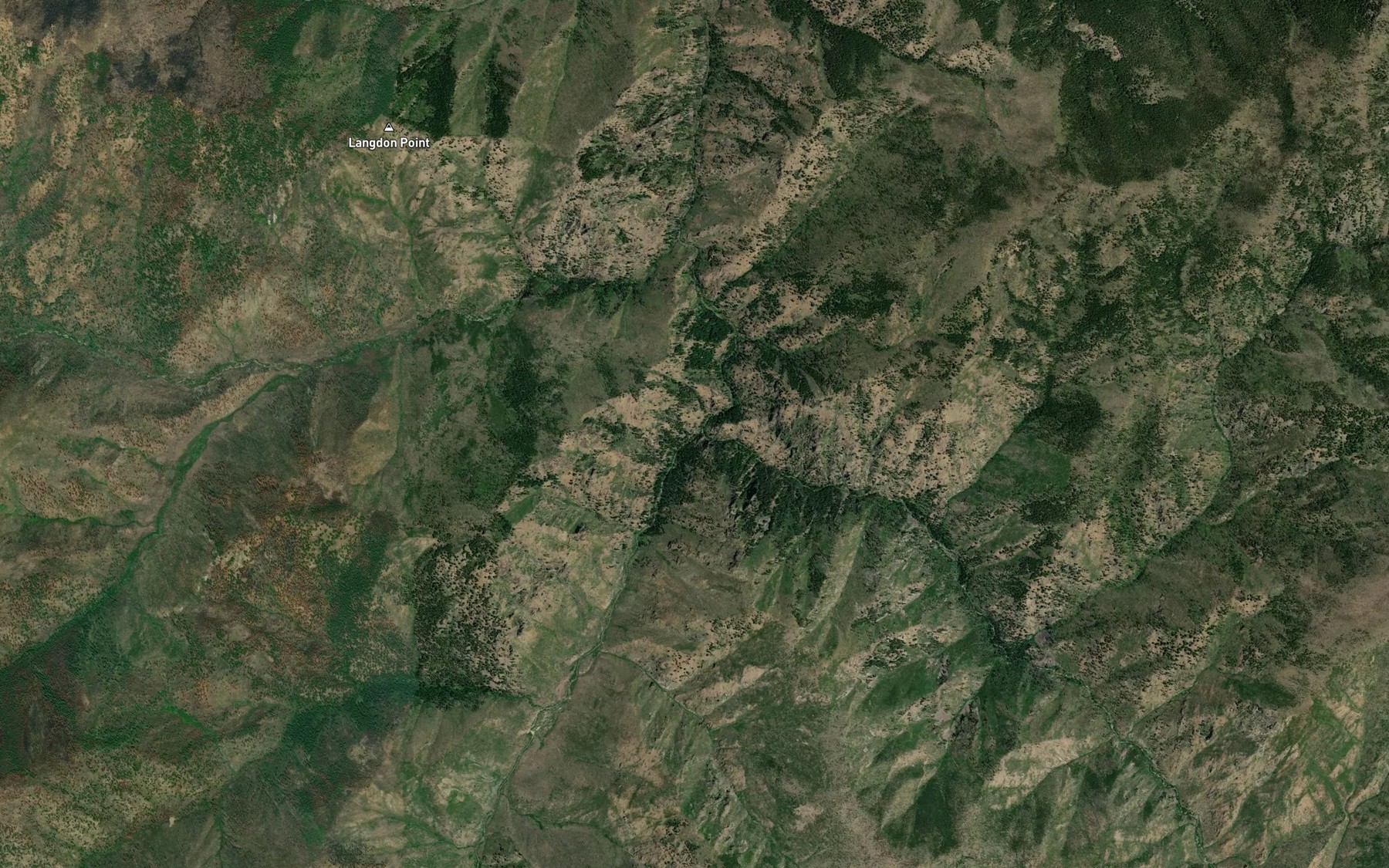 Satellite map of the Wilkerson Creek