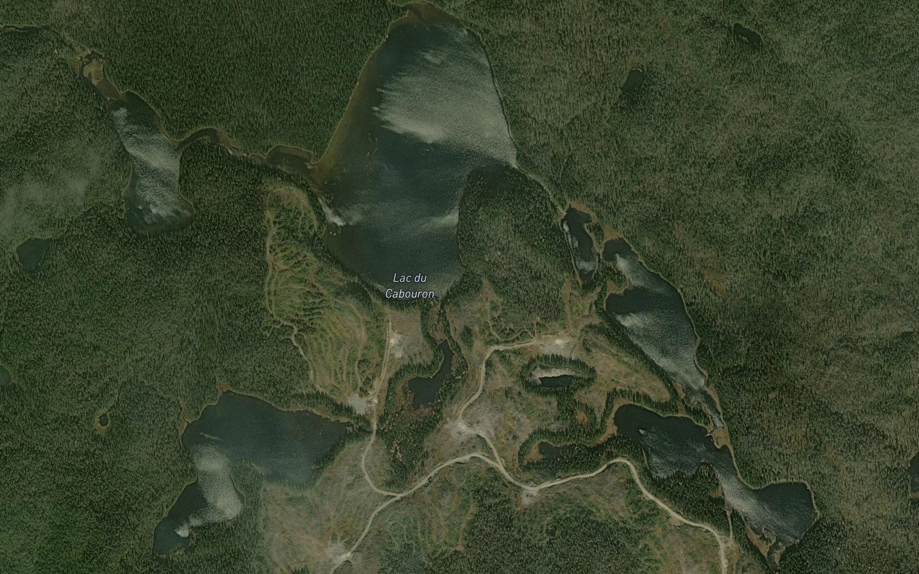 Satellite map of the Lac du Cabouron