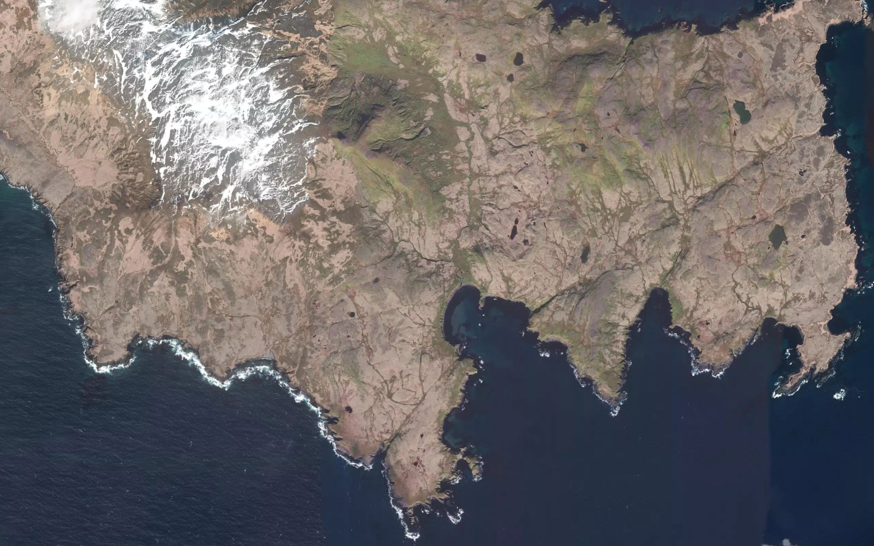 Satellite map of the Major Creek
