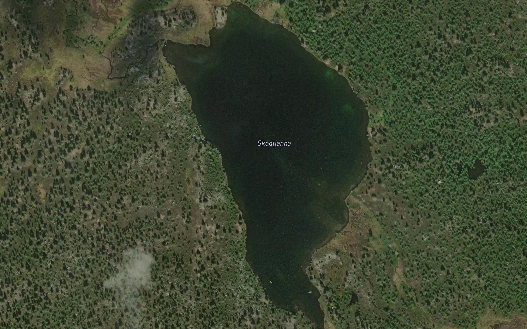Satellite map of the Skogtjonna
