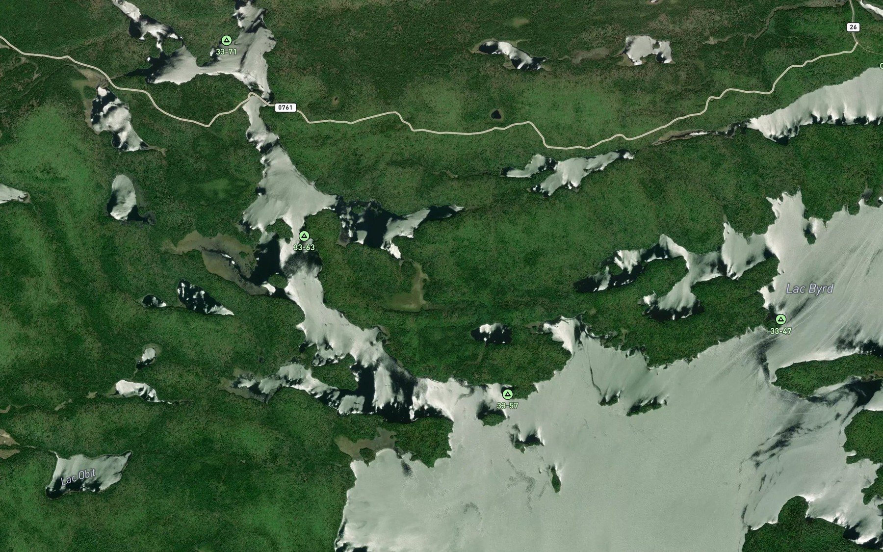 Satellite map of the Baie McLaurin