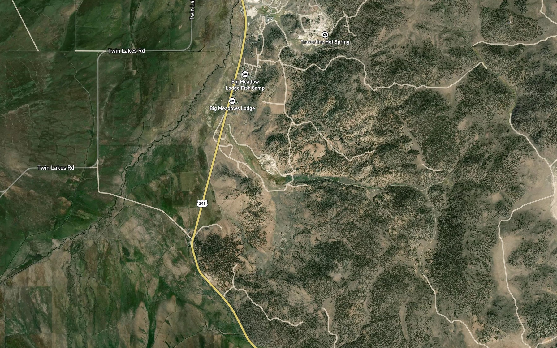 Satellite map of the The Hot Spring