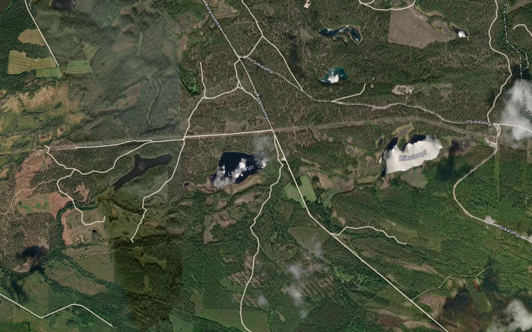 Satellite map of the Siikalamminpuro