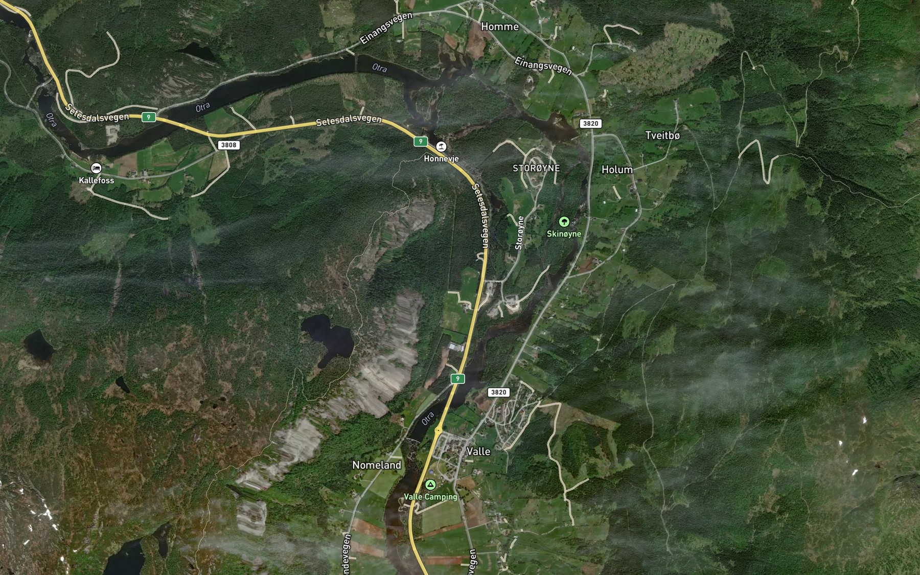 Satellite map of the Hossestoylbekken