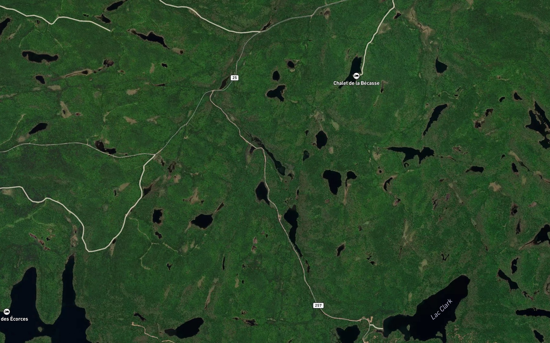 Satellite map of the Lac de l'Etourneau