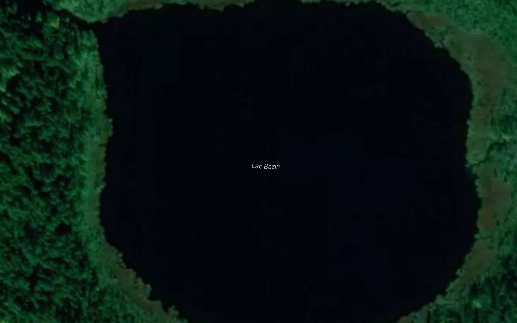 Satellite map of the Lac Bazin