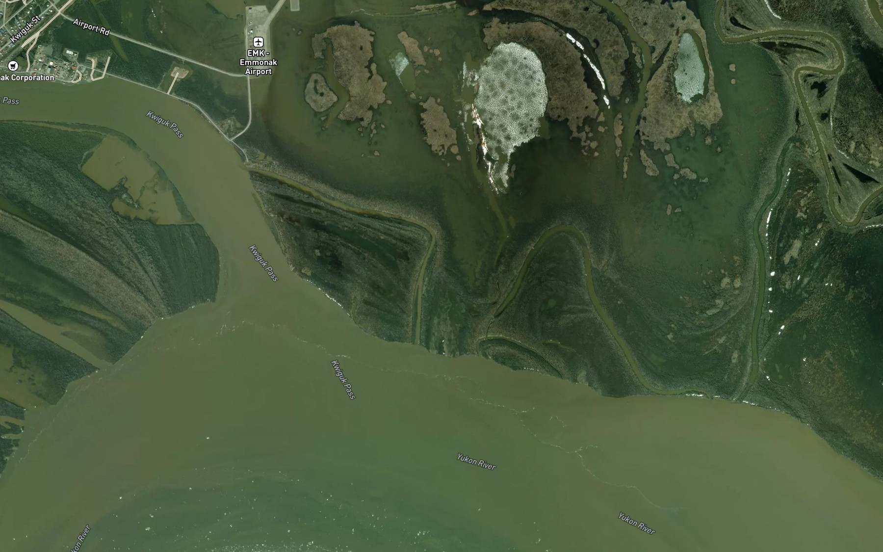 Satellite map of the Kaoledoly Slough