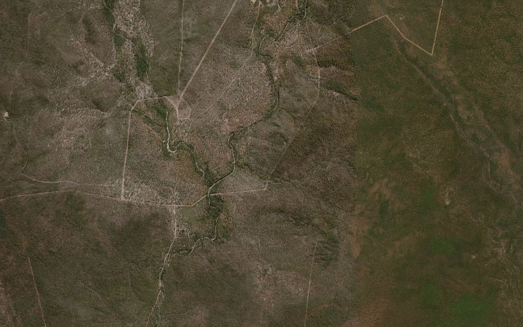 Satellite map of the Blackshale Creek
