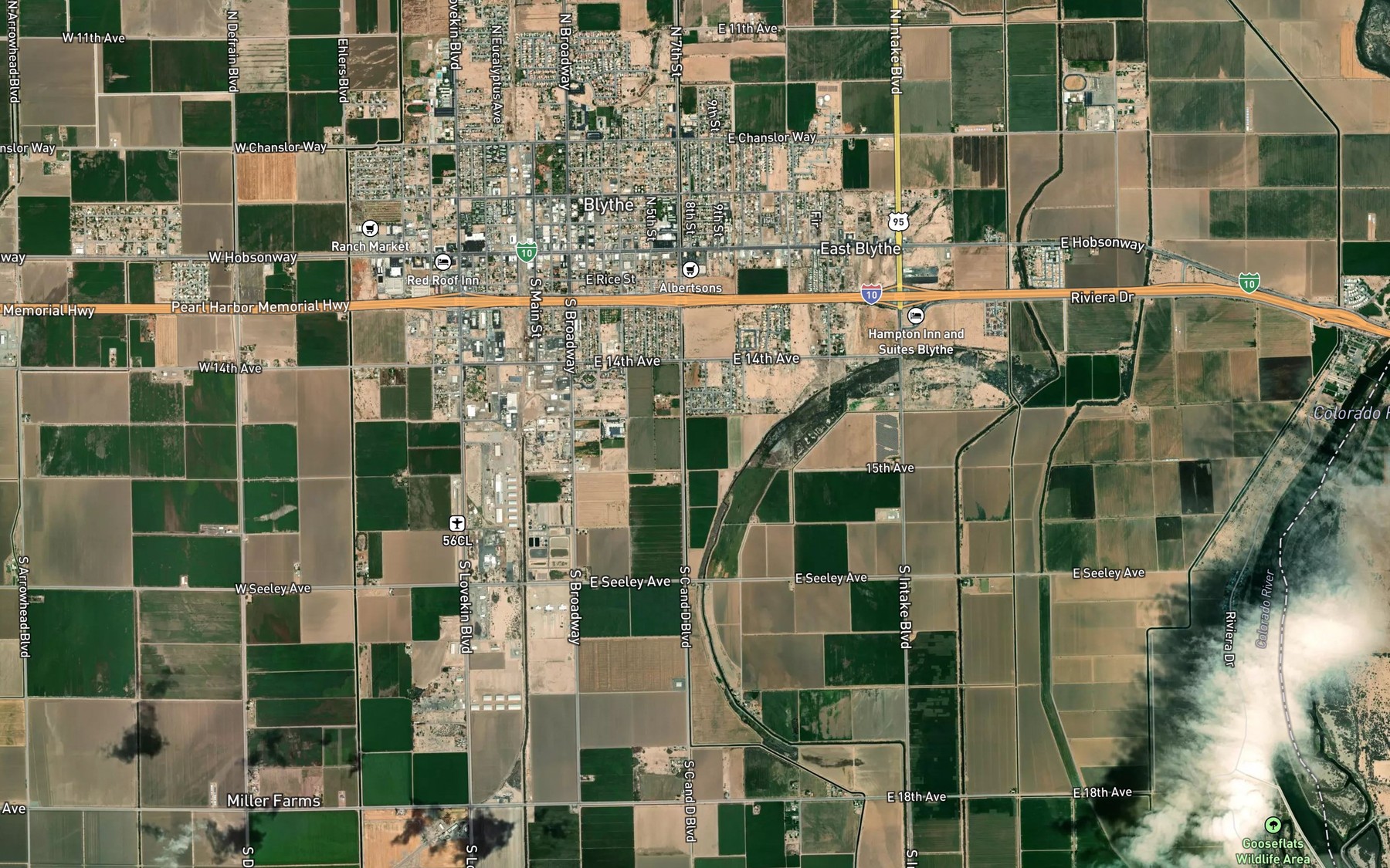 Satellite map of the D Canal