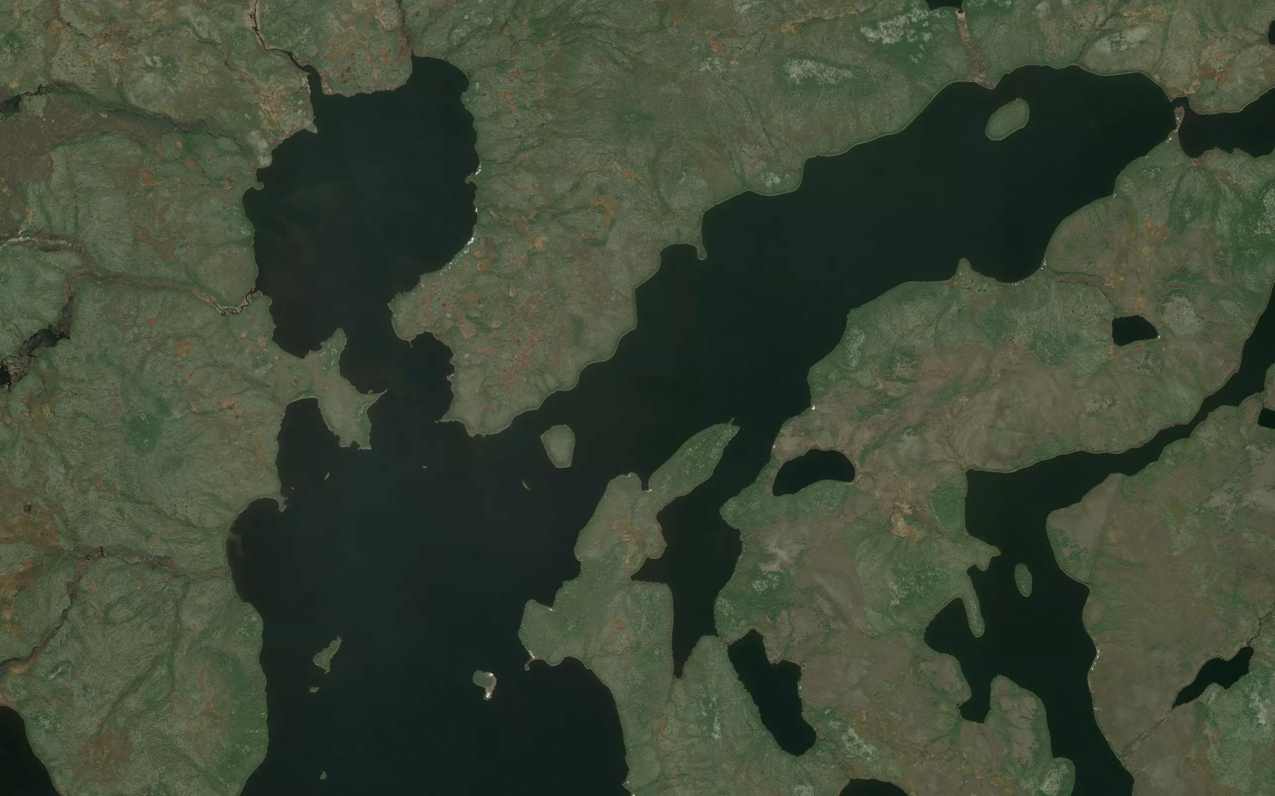 Satellite map of the Grandmother Lake