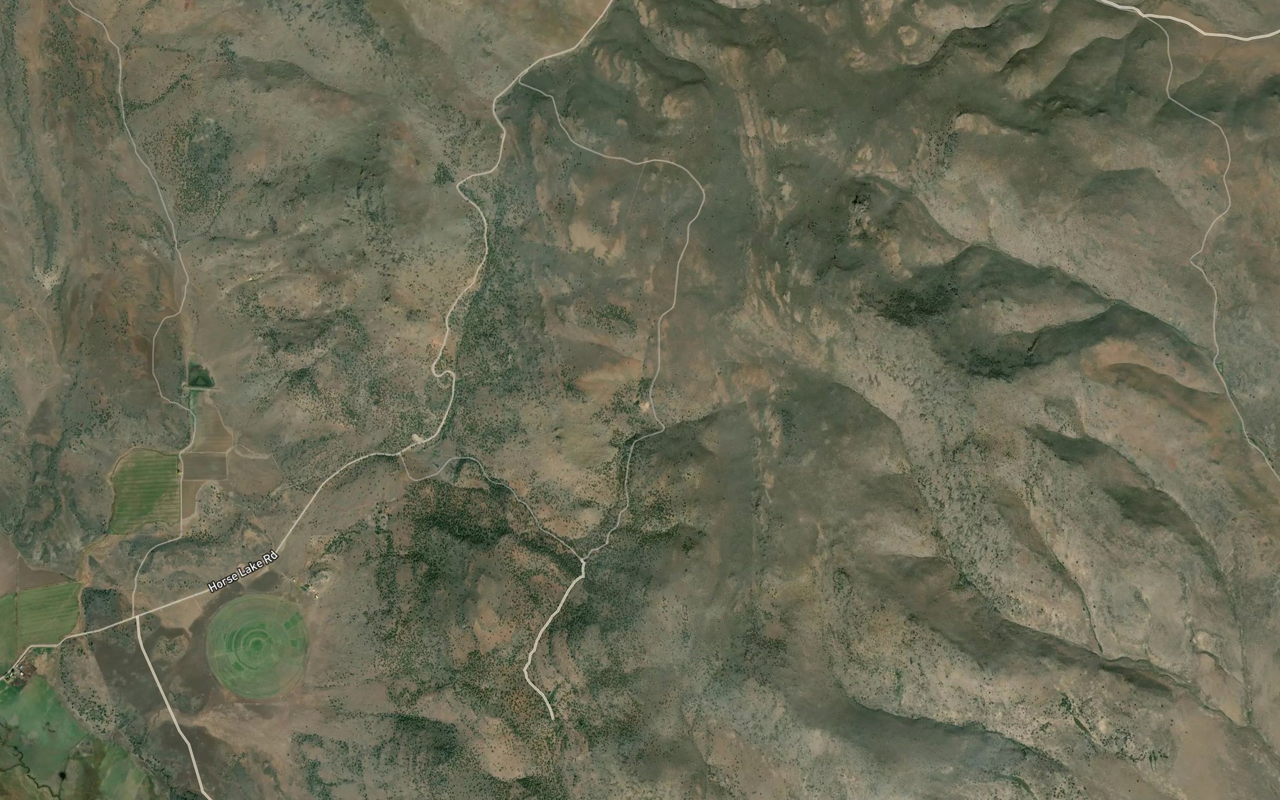 Satellite map of the Morton Reservoir